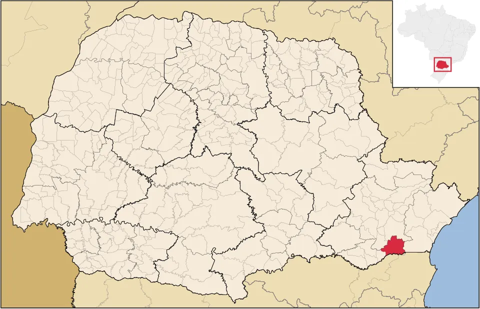 Mapa da Região de Atuação no Paraná e Santa Catarina